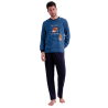 Pijama Hombre Invierno ANIMAL BANG Azul