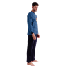 Pijama Hombre Invierno ANIMAL BANG Azul