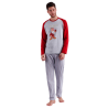 Pijama GRUÑÓN DISNEY Hombre Manga Larga Granate