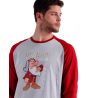 Pijama GRUÑÓN DISNEY Hombre Manga Larga Granate