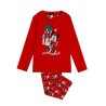 Pijama Invierno Navidad Niña Mickey Mouse Color Rojo