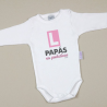 Body Bebé Personalizado estampado L PAPÁS en prácticas