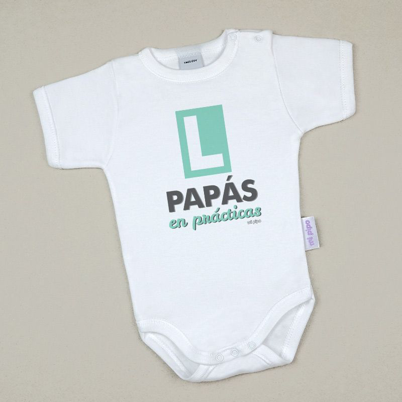 Body Bebé Personalizado estampado L PAPÁS en prácticas