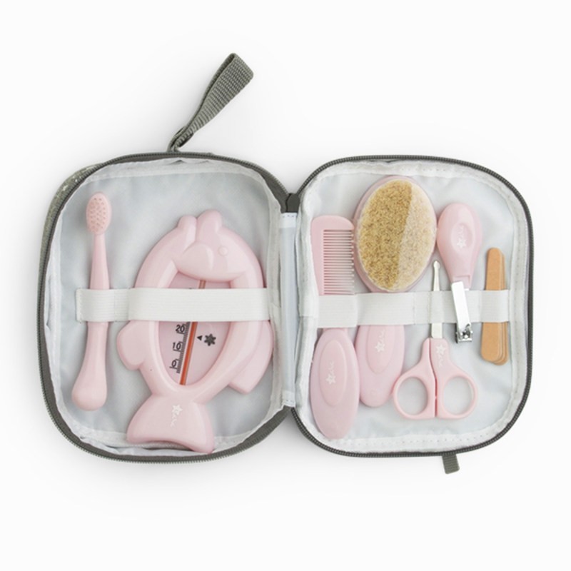 Ajustamiento frutas Desalentar Set Higiene 7 Accesorios para Bebé TUC TUC Color ROSA