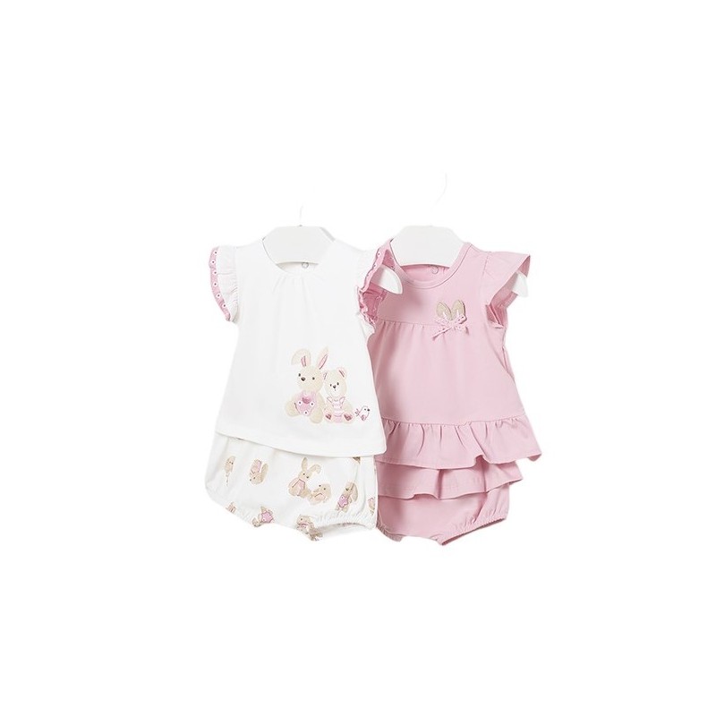 Set 4 pezzi Baby MAYORAL Rosa