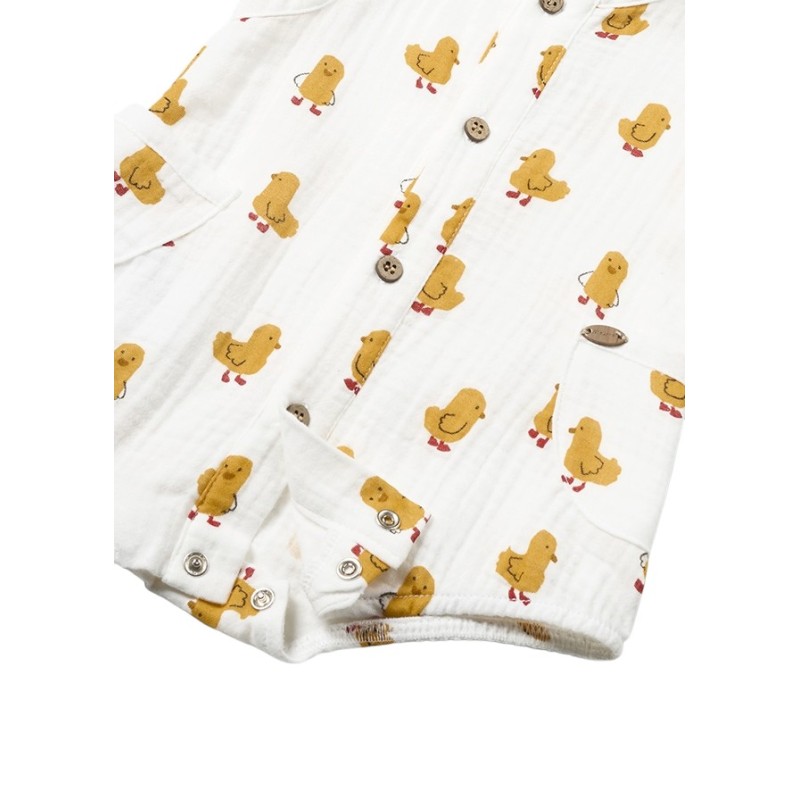 Pelele y Gorro Bebé Patitos MAYORAL