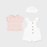 Conjunto Peto y Gorro para Bebé Niña MAYORAL Color BLANCO