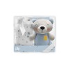 Pack Manta y Peluche Bebé Osito INTERBABAY Azul