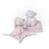 Pack Regalo Manta , Dou Dou y Peluche INTERBABY Color Rosa