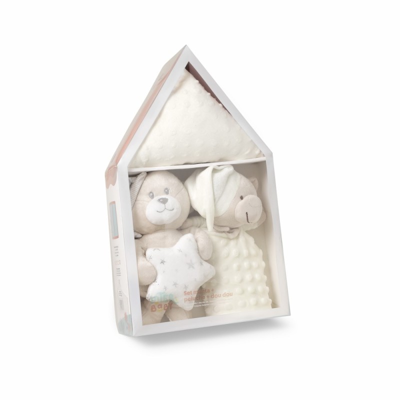 Coffret cadeau , Dou Dou et Teddy INTERBABY Couleur beige