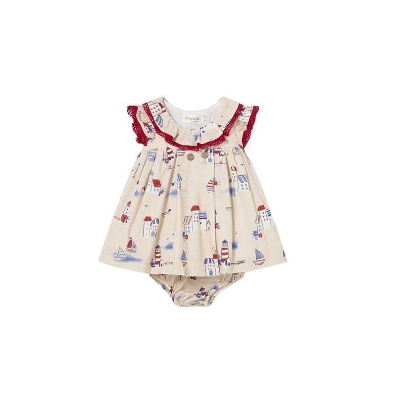 Kleid mit Babybezug MAYORAL Farbe Lino