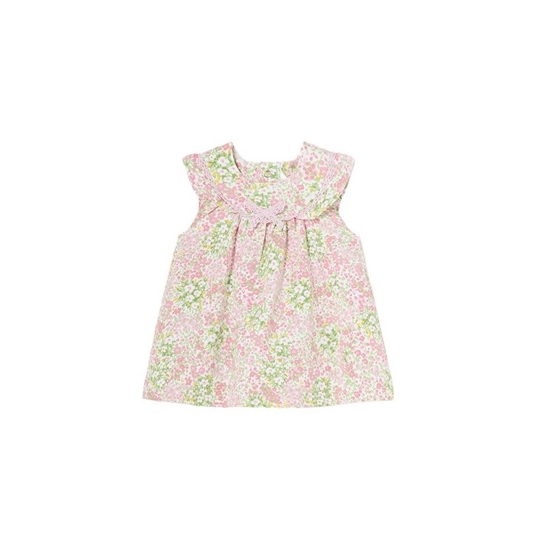 Gedrucktes Kleid Baby Baumwolle MAYORAL Rosa