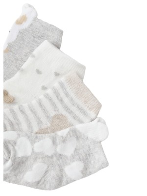 Set 4 calcetines algodón Bebé MAYORAL Color Lino 2