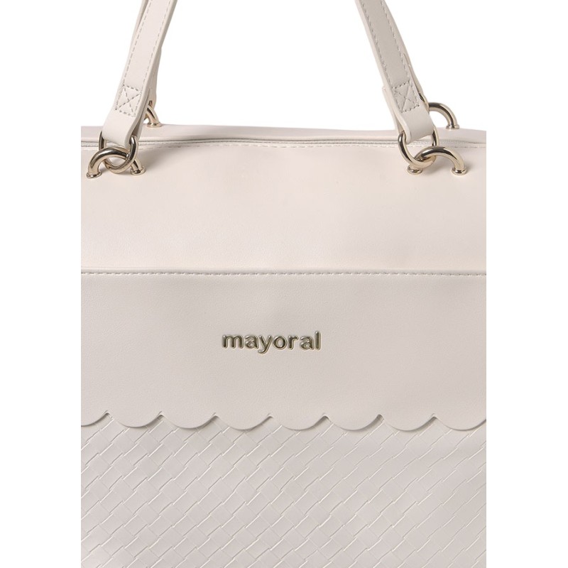 Bolso trenzado bebé MAYORAL Color Crudo