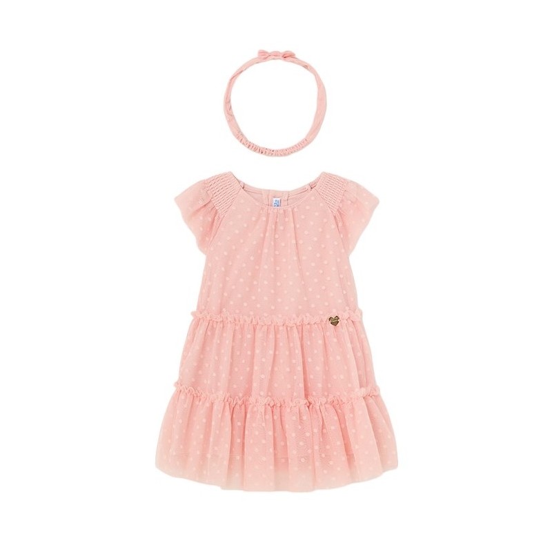 Kleid mit diadem tul plumeti baby MAYORAL