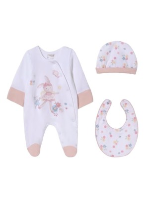 Set 3 pièces cadeau bébé coton MAYORAL