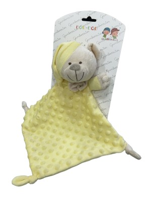 Dou Dou Giallo ricamato con nome e disegno 2