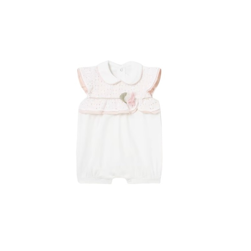 Peel neck Newborn cotton MAYORAL Blanc