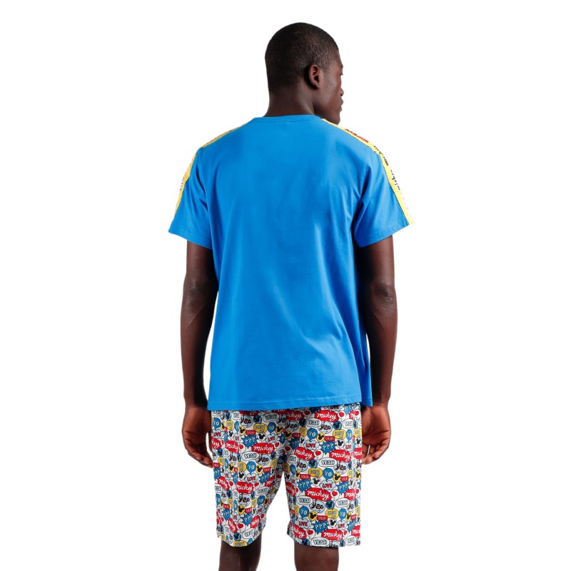 Pijama Hombre Verano DISNEY Mickey Mouse Azul