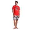 Pijama Hombre Verano DISNEY Mickey Mouse Rojo