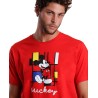 Pijama Hombre Verano DISNEY Mickey Mouse Rojo