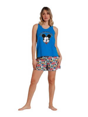 Pajama Estate Donna DISNEY Topolino blu