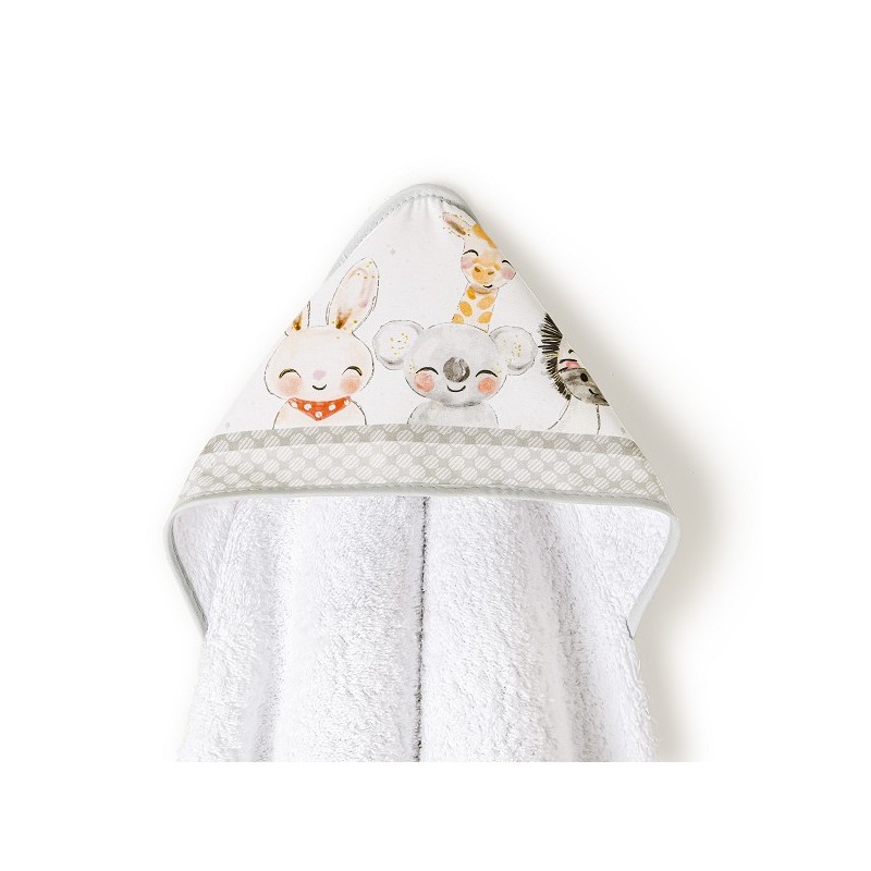 Baignoire et Babero Baby Animals INTERBABY Blanc