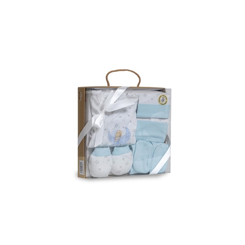 Set Regalo Bebé 5 Piezas Sleep INTERBABY Azul