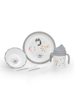 Set Mi Primera Vajilla 5pcs ACUARELA Interbaby