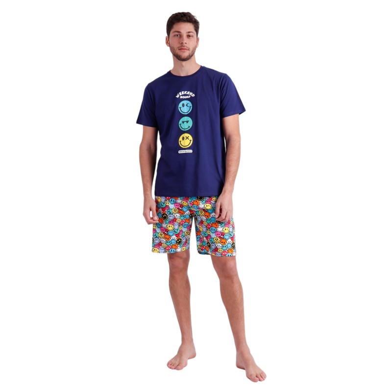 Pijama Hombre Verano SMILEY Emoticonos