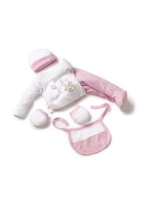 Set Regalo Bebé 5 Piezas INTERBABY Elefante ROSA