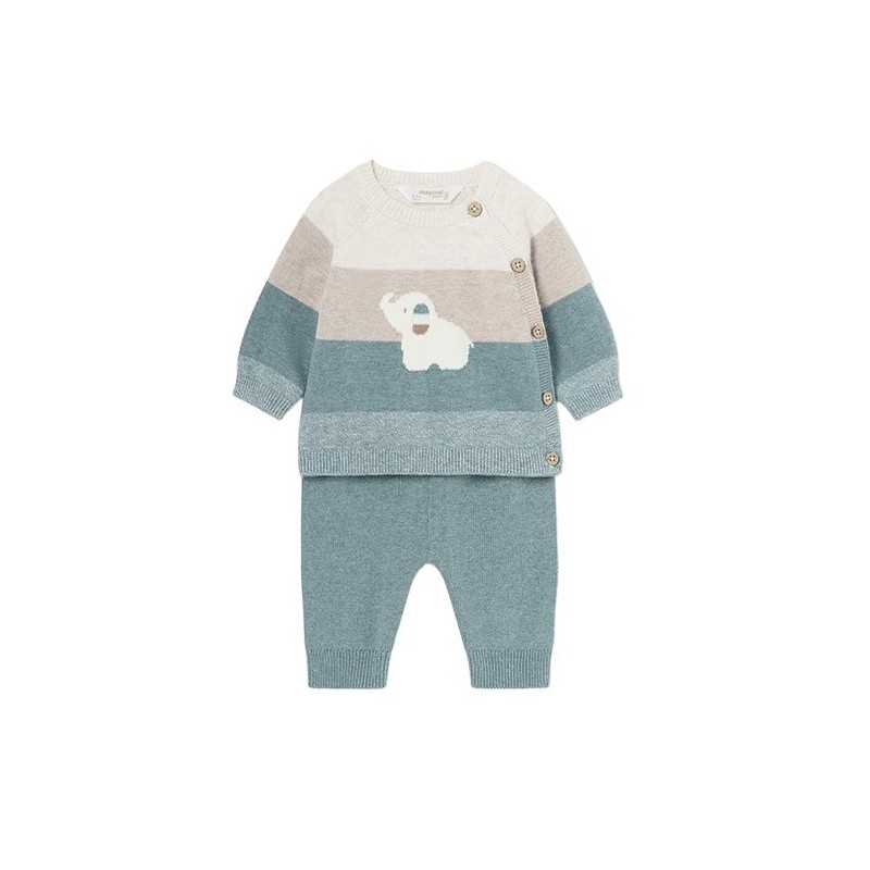 Completo di pantaloni e maglione a righe per bambini MAYORAL