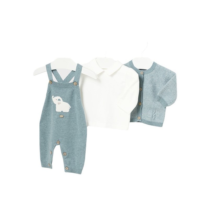 Set peto 3 pezzi tricot Baby MAYORAL Iceberg