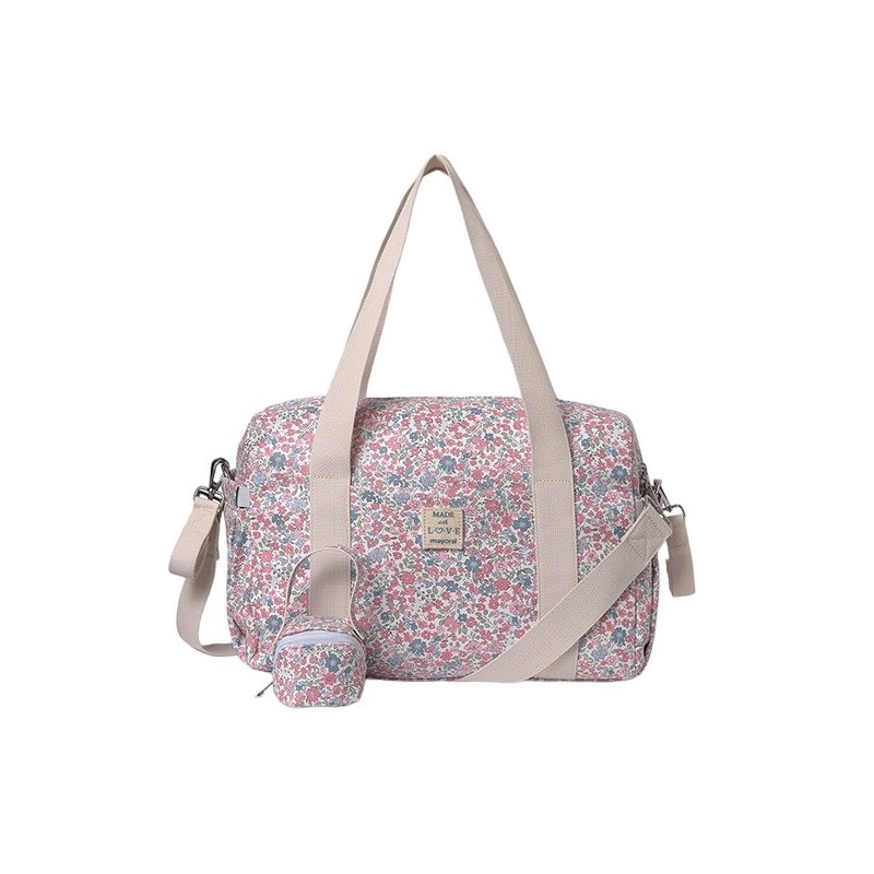 Bolso Carrito Bebé Estampado Polipiel MAYORAL Rosa Baby