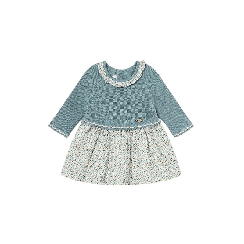 Kombiniertes Tricot Baby Kleid MAYORAL Eisberg