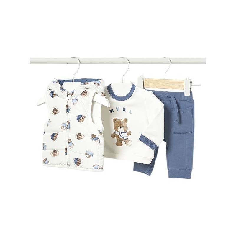 Petto con gilet stampato Baby MAYORAL Mid Blue