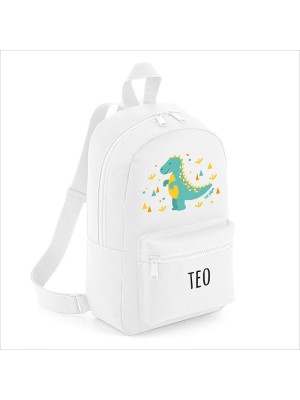 Personalisierter mittelgroßer Nylon-Dinosaurier-Rucksack 2
