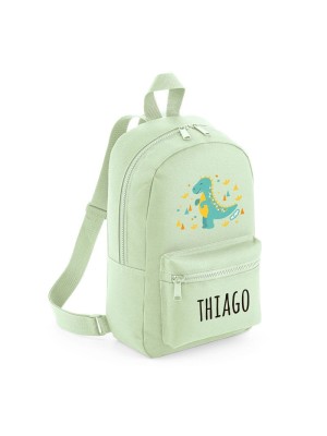 Personalisierter mittelgroßer Nylon-Dinosaurier-Rucksack