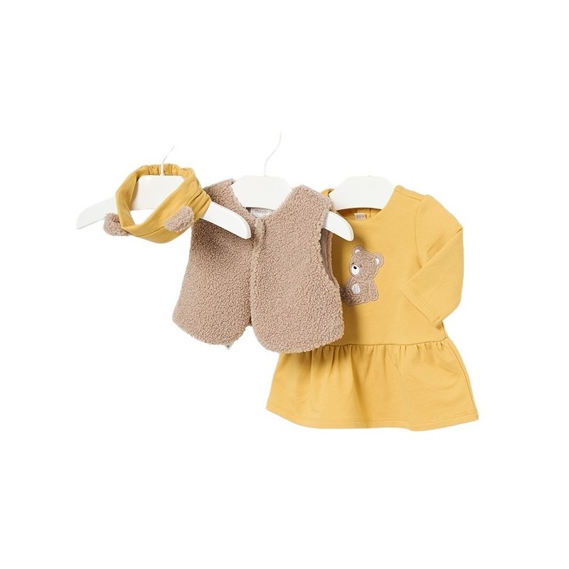 Set de 3 pièces vest hair baby MAYORAL Curry