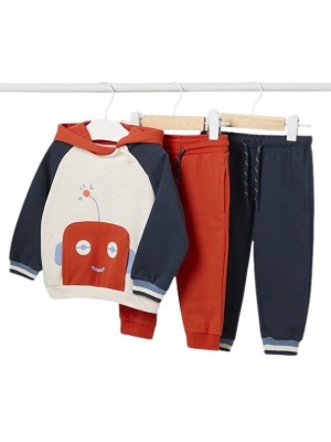 Chándal 2 pantalones robot bebé Niño MAYORAL Naranja