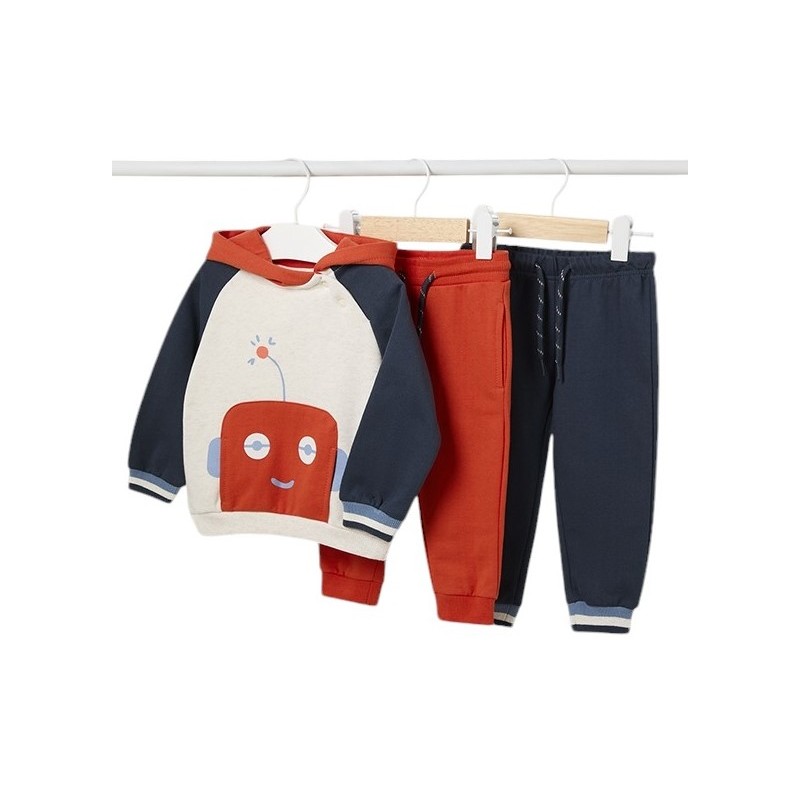 Chándal 2 pantalones robot bebé Niño MAYORAL Naranja