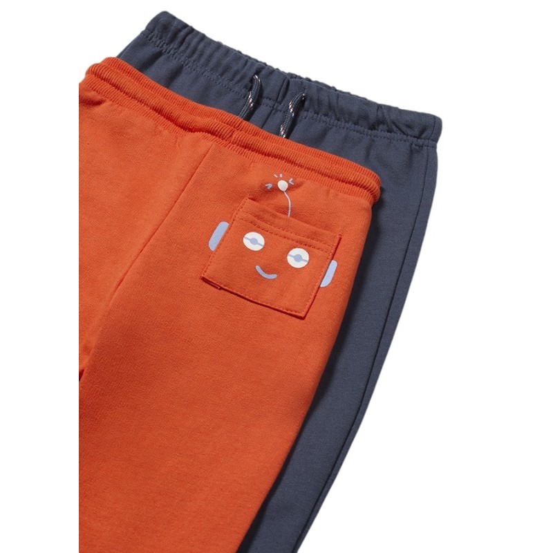 Chándal 2 pantalones robot bebé Niño MAYORAL Naranja