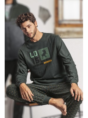 Pijama Hombre Invierno LOIS Color Verde