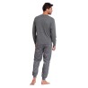 Pijama Hombre Invierno Mickey Mouse Disney Gris