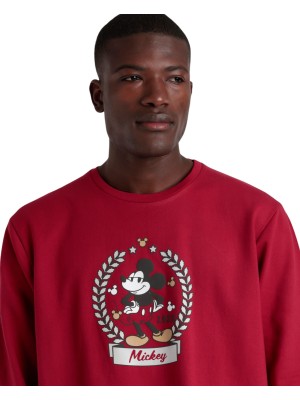 Burgunderroter Winter-Pyjama von Mickey Mouse und Disney... 2