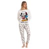 Pijama Invierno Mujer Mickey Minnie Disney Crudo