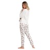 Pijama Invierno Mujer Mickey Minnie Disney Crudo