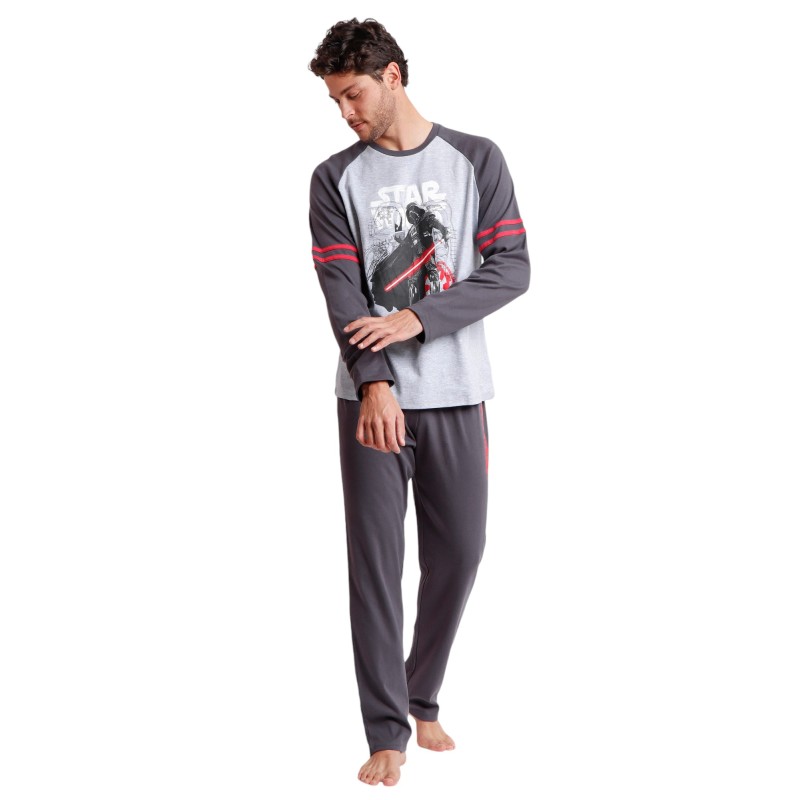 Pijama Hombre Invierno Dart Vader STAR WARS Color Gris