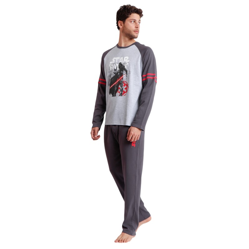 Pijama Hombre Invierno Dart Vader STAR WARS Color Gris