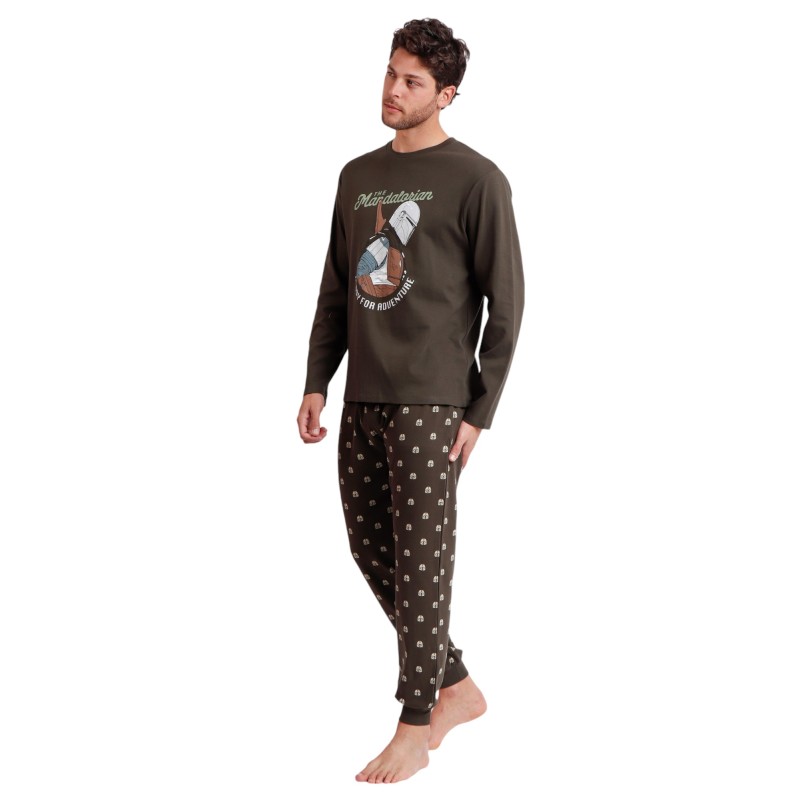 Pijama Hombre Invierno The Mandalorian STAR WARS Oliva